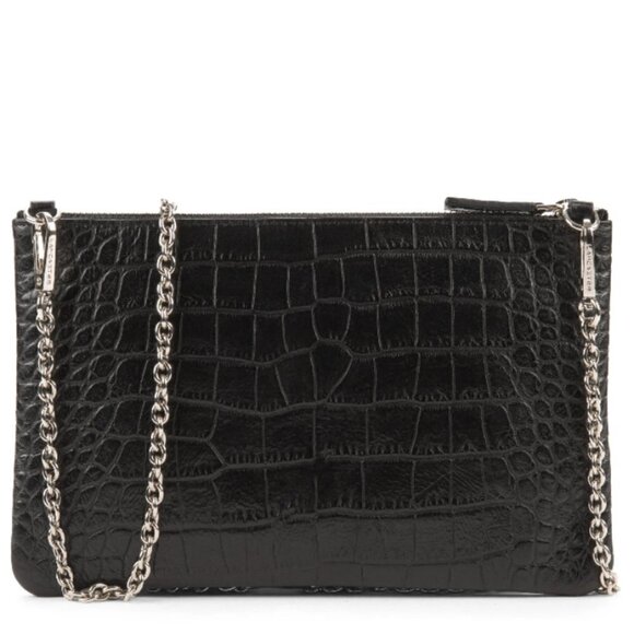 💕LANCASTER PARIS💕 Element Croco Pochette 8" - Picture 2 of 11